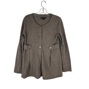 Banana Republic Women’s Luxury Wool & Cashmere Blend Brown Cardigan Medium